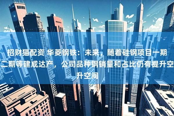 招财猫配资 华菱钢铁：未来，随着硅钢项目一期、二期等建成达产，公司品种钢销量和占比仍有提升空间